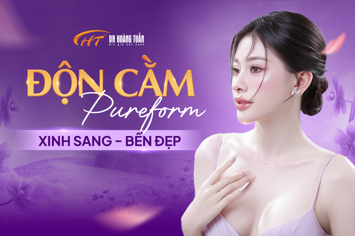 Độn cằm Pureform tạo hình dáng cằm bền đẹp chuẩn tỉ lệ vàng