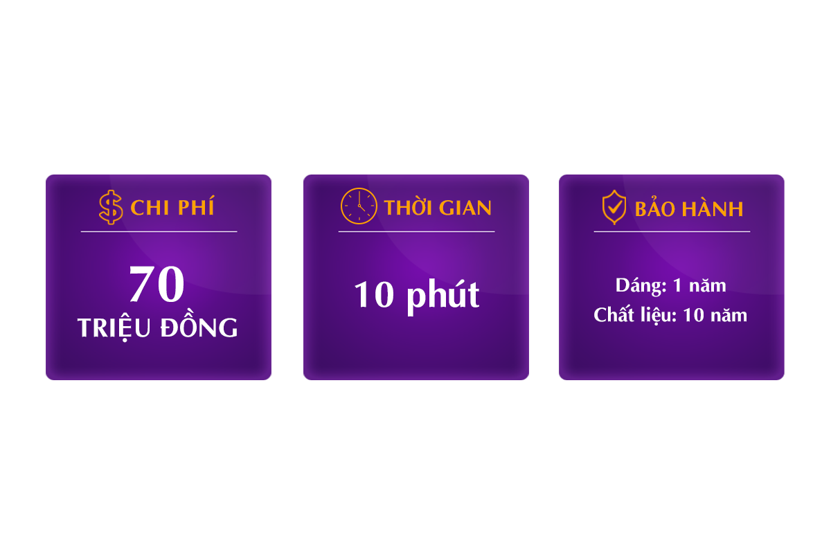 Chi phí - Thời gian thực hiện - Chế độ bảo hành độn cằm Pureform