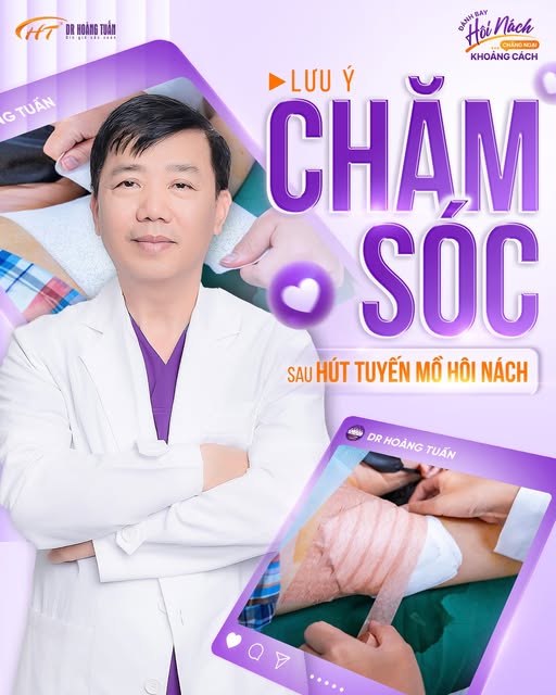 chăm s&oacute;c sau h&uacute;t tuyến mồ h&ocirc;i n&aacute;ch