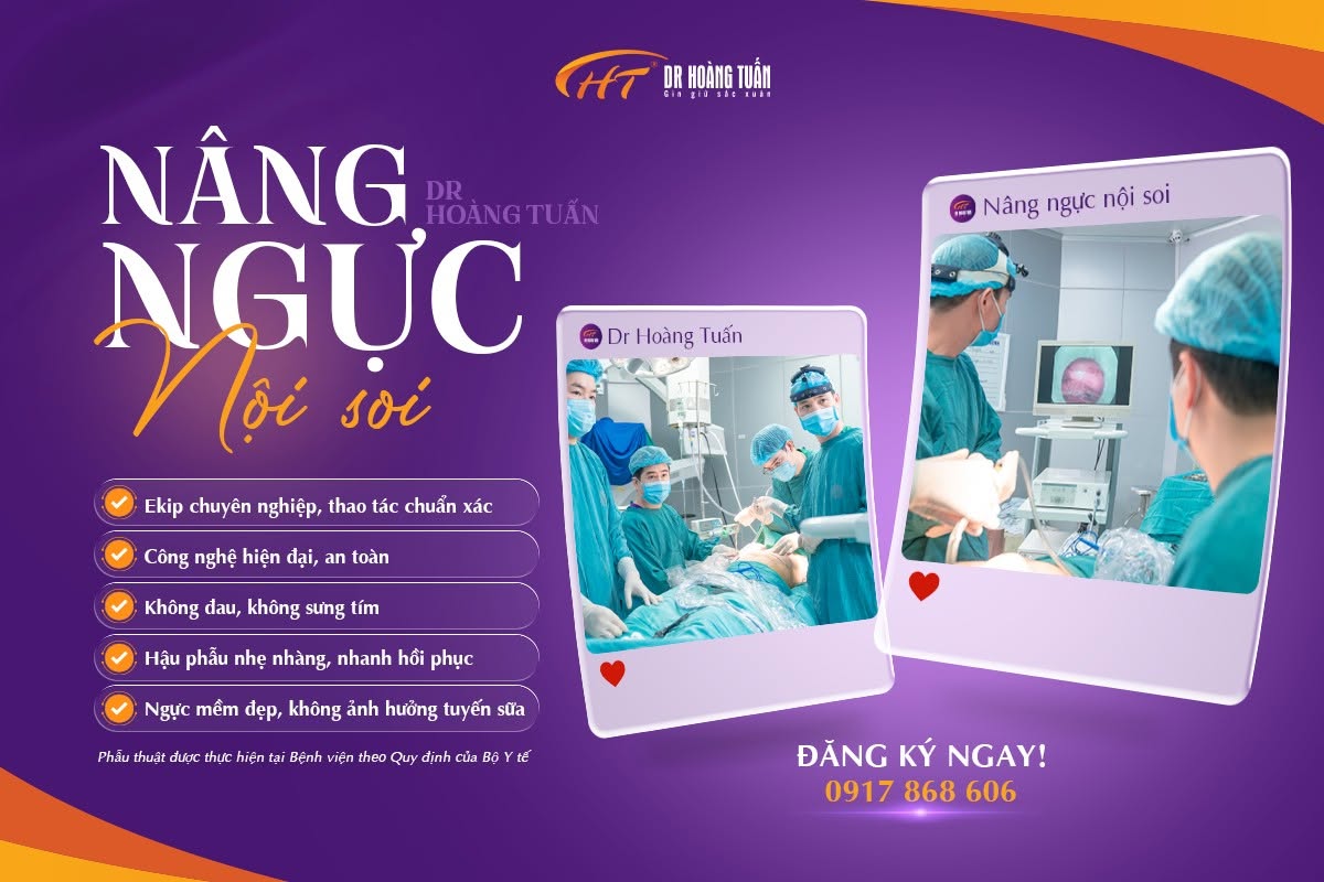 nâng ngực nội soi