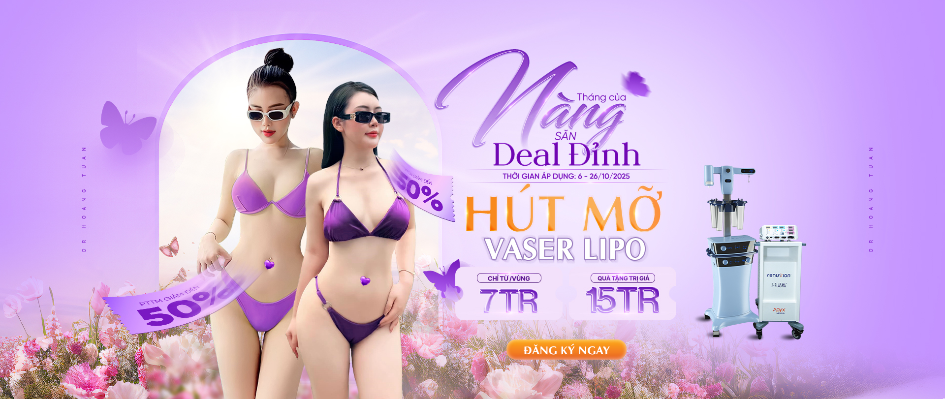 Hút mỡ Vaser Lipo Pro - Dr Hoàng Tuấn