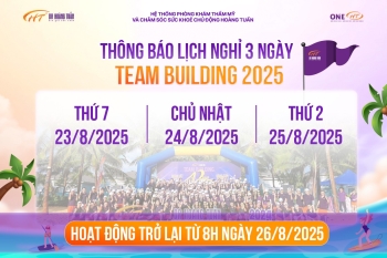 THÔNG BÁO LỊCH NGHỈ TEAM BUILDING 2025 DR HOÀNG TUẤN